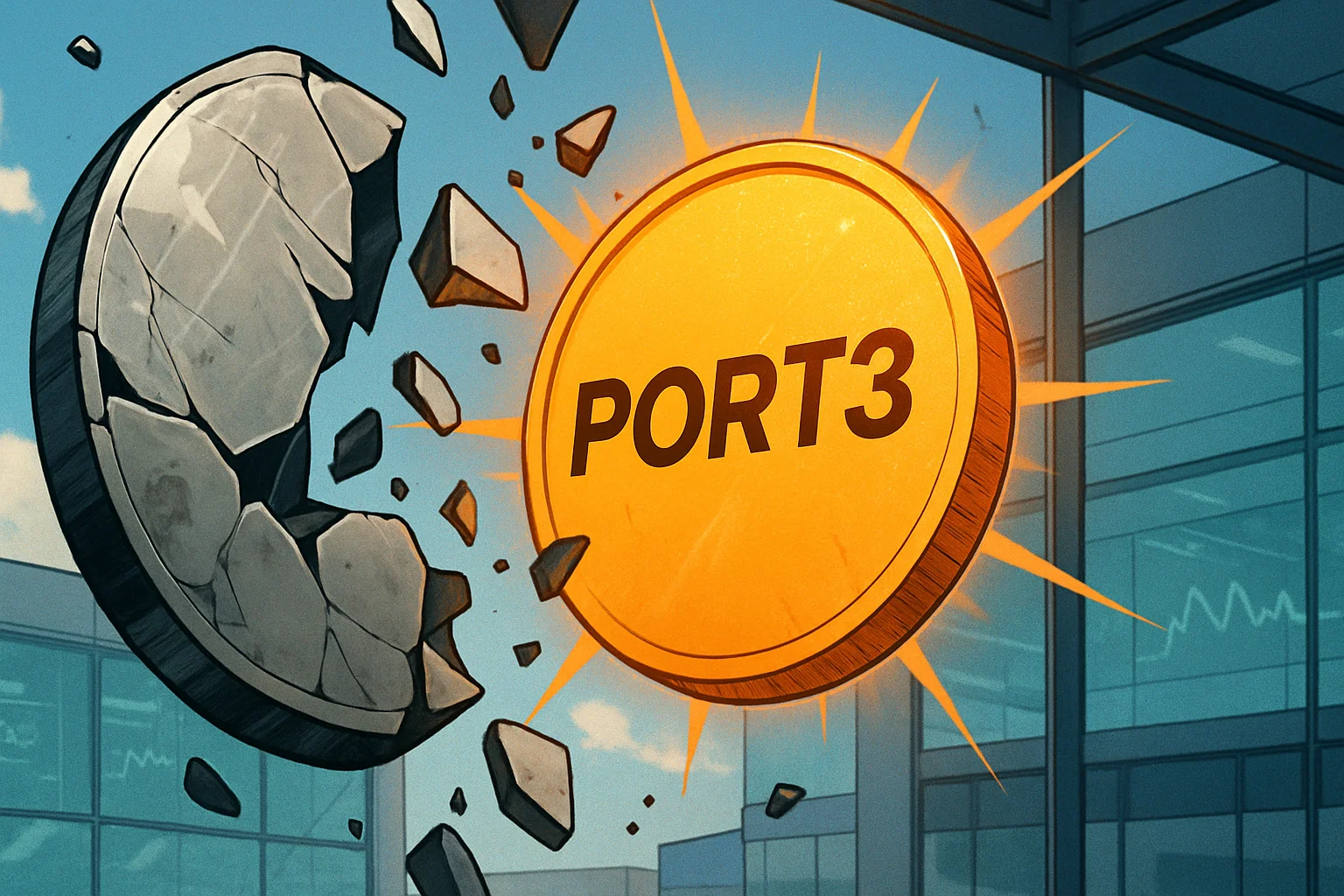 Después de que Port3 Network fuera pirateada, los funcionarios decidieron emitir nuevos tokens y contratos para reiniciar el ecosistema, y $PORT3 volvió a cero.